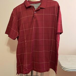 Mens Short Sleeve Van Heusen Shirt Large Rust